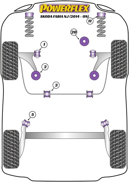 Front Strut Top Mount Bush Washer