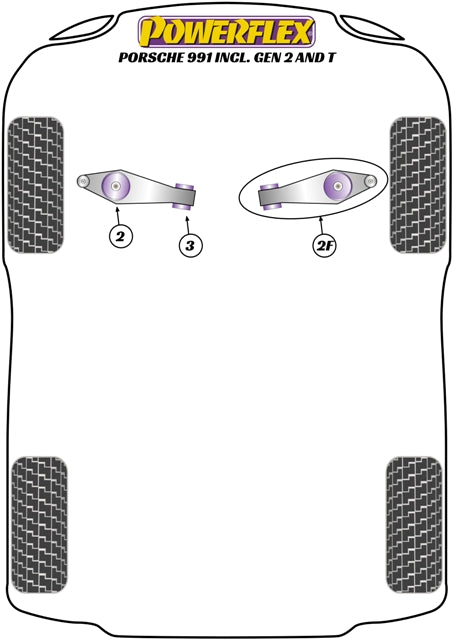 Porsche Track Control Arm & Bush Kit (Adjustable)