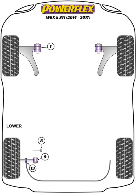 Subaru Rear Diff Rear Mounting Bush