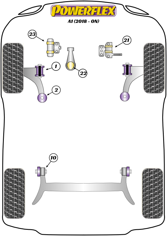 Upper Engine Mount Insert, 3 Cylinder & Diesel