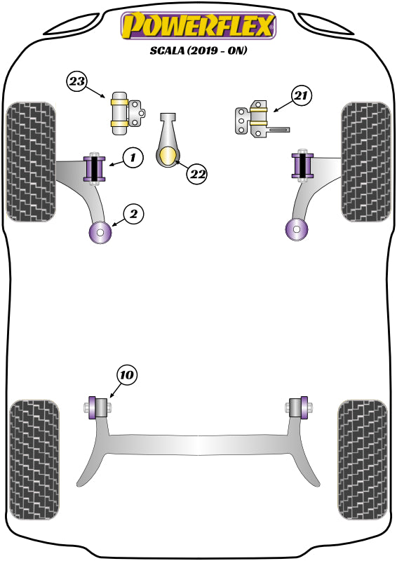 Upper Engine Mount Insert, 3 Cylinder & Diesel