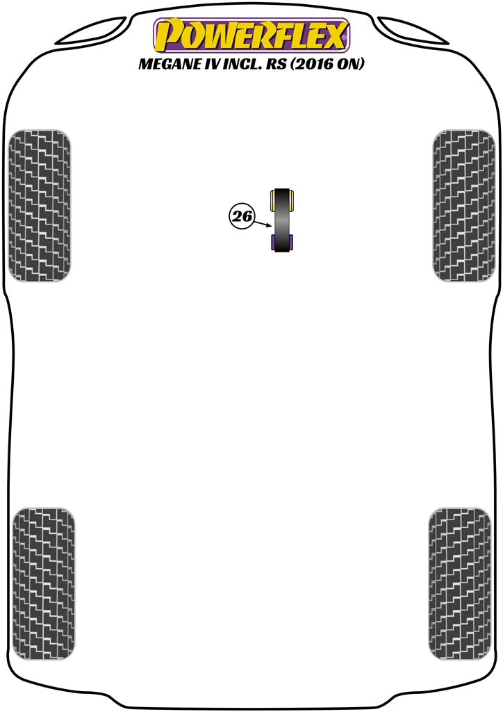 Renault Upper Engine Torque Mount - Fast Road/Track