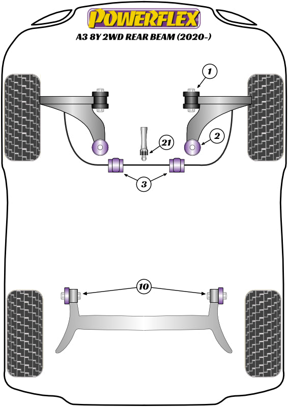 Front Lower Engine Mount Hybrid Bush (Large) - Fast Road/Track