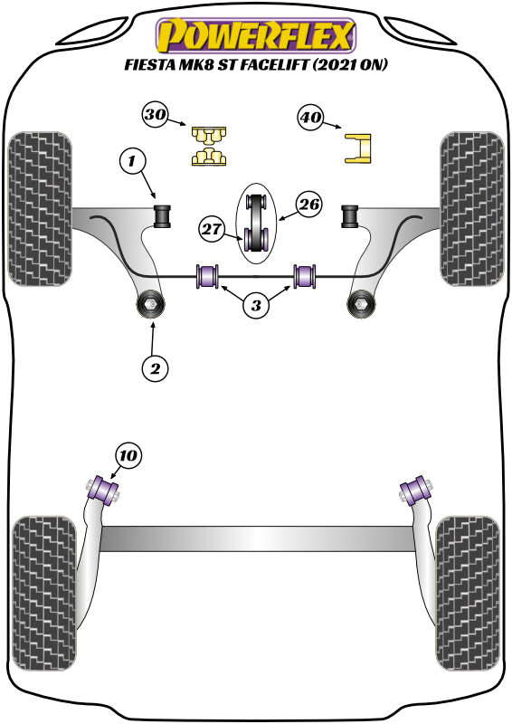 Ford Fiesta Rear Beam To Chassis Bush