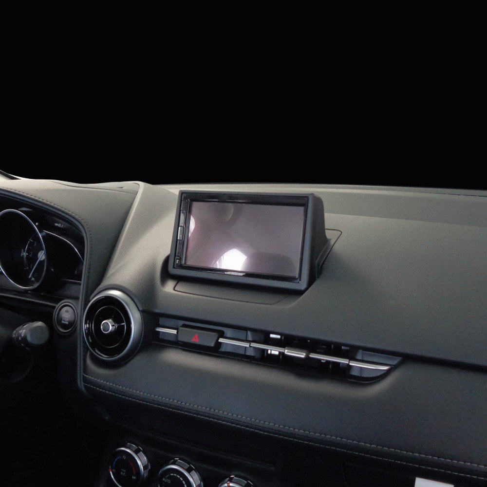 FITTING KIT TOYOTA YARIS MAZDA CX-3 2016 - 2020 DOUBLE DIN (BLACK) - 107-MZ1B