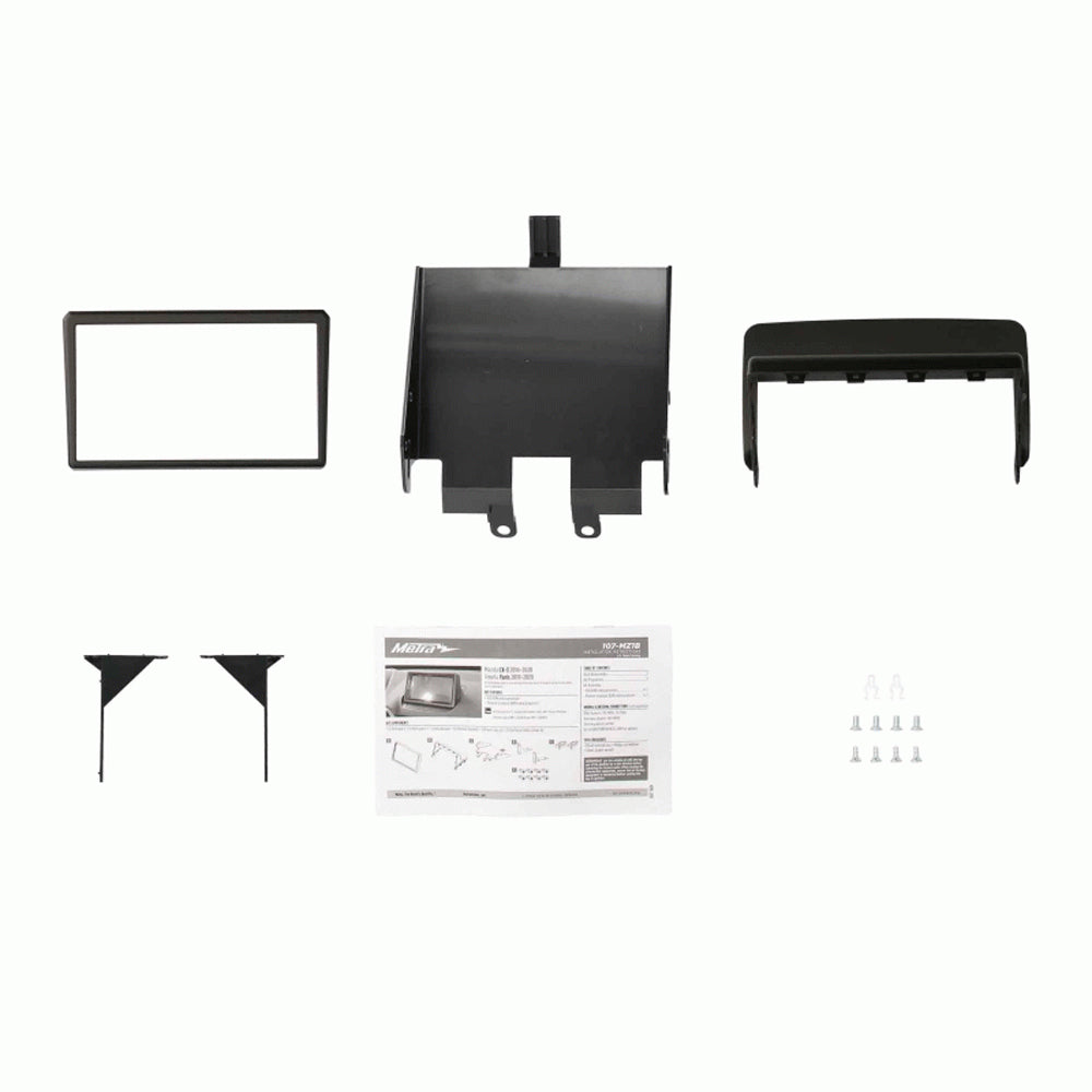 FITTING KIT TOYOTA YARIS MAZDA CX-3 2016 - 2020 DOUBLE DIN (BLACK) - 107-MZ1B