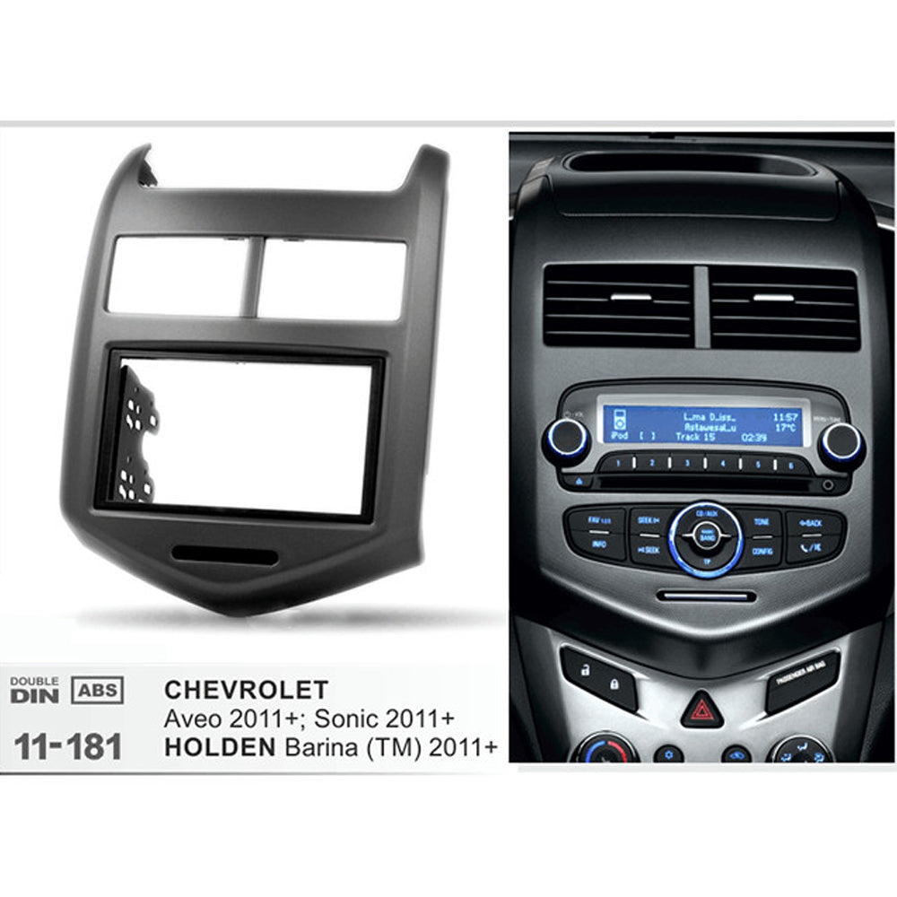 FITTING KIT HOLDEN BARINA (TM) 2011 - 2018 / CHEVROLET SONIC (T300) 2011-2020 (BLACK) - 11-181