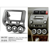 FITTING KIT HONDA JAZZ , CITY 2002 - 2008 DOUBLE DIN (GREY) (MAN AIR CON) - 11-213