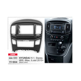 FITTING KIT HYUNDAI H1 , STAREX , I800 , IMAX , ILOAD 2015 - 2020 DOUBLE DIN (BLACK) - 11-604