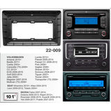 FITTING KIT 10.1" DASH VW / SKODA / SEAT 2007 ON (BLACK) - 22-009