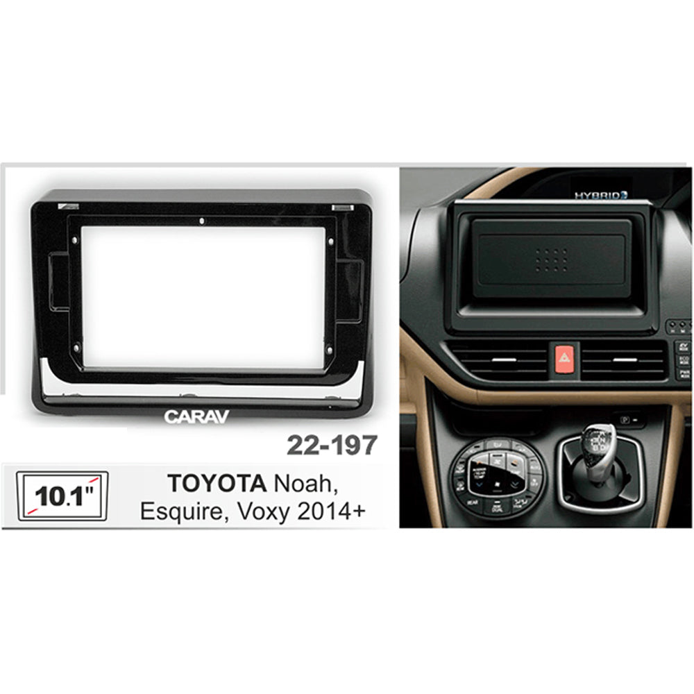 FITTING KIT 10.1" DASH TOYOTA NOAH , ESQUIRE , VOXY 2014 - 2021 (BLACK) - 22-197