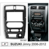 FITTING KIT 9" DASH SUZUKI JIMNY 2004 - 2018 (BLACK) - 22-357