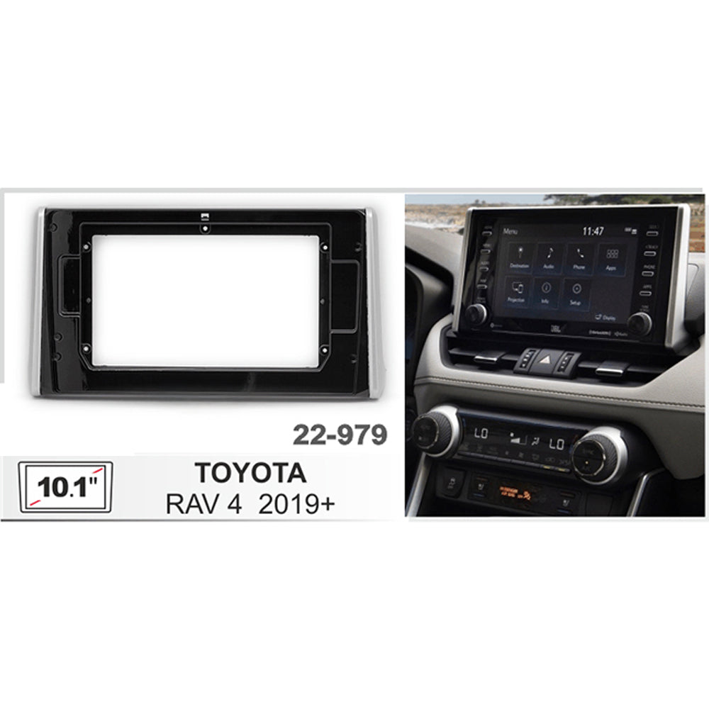 FITTING KIT 10.1" DASH TOYOTA RAV4 2019 ON (BLACK) - 22-979