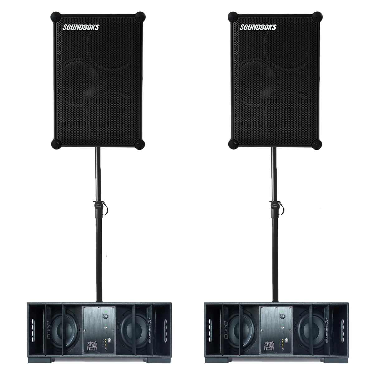 SOUNDBOKS 4 + DFB SUBWOOFER BATTERY POWERED WIRELESS PRO AUDIO DUAL KIT - 2SB4+2DFB