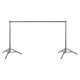 PHOTTIX SALDO BACKDROP STAND KIT, CHROME & BLACK - 2.8 X 3.2M - 83431