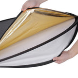 PHOTTIX 5-IN-1 PREMIUM REFLECTOR WITH HANDLES - 80CM - 86496