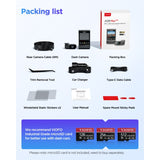 VIOFO DASHCAM A229 PLUS 2K FRONT + 2K REAR 5GHZ WIFI + GPS - A229-PLUS-2CH