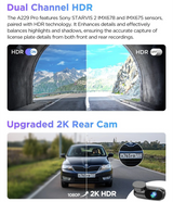 VIOFO DASHCAM A229 PRO 4K FRONT + 2K INTERNAL 5GHZ WIFI + GPS - A229-PRO-2CH-IR