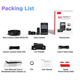 VIOFO DASHCAM A229 PRO 4K FRONT + 2K INTERNAL + 2K REAR 5GHZ WIFI + GPS - A229-PRO-3CH-IR