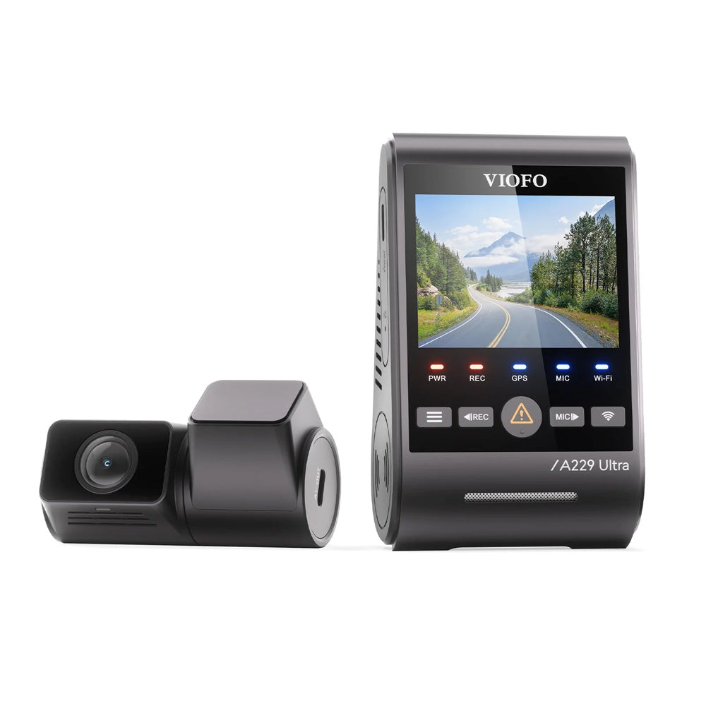 VIOFO DASHCAM A229 ULTRA 4K FRONT + 4K REAR 5GHZ WIFI + GPS - A229-ULTRA-2CH