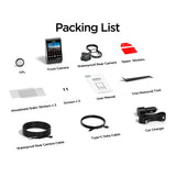 VIOFO DASHCAM A229 PRO 4K FRONT + 2K WATERPROOF REAR 5GHZ WIFI + GPS - A229W-PRO-2CH