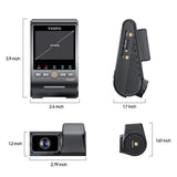 VIOFO DASHCAM A329 4K FRONT + 2K TELEPHOTO REAR CHANNEL WIFI 6 GPS - A329T-2CH