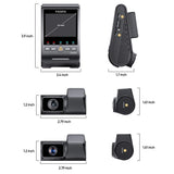 VIOFO DASHCAM A329 4K FRONT + 2K REAR + 2K TELEPHOTO WIFI 6 GPS - A329T-3CH