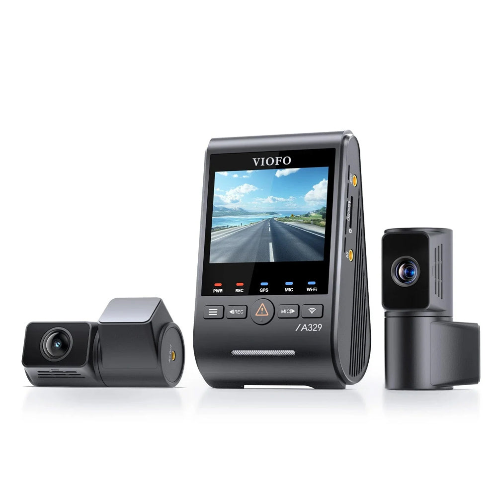 VIOFO DASHCAM A329 4K FRONT + 2K REAR + 2K TELEPHOTO WIFI 6 GPS - A329T-3CH