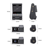 VIOFO DASHCAM A329 4K FRONT + 2K TELEPHOTO + 2K INTERNAL REAR WIFI 6 GPS - A329TC-3CH