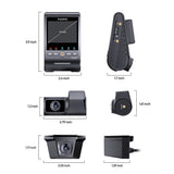 VIOFO DASHCAM A329 4K FRONT + 2K TELEPHOTO + 2K WATERPROOF REAR WIFI 6 GPS - A329TW-3CH