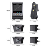 VIOFO DASHCAM A329 4K FRONT + DUAL 2K WATERPROOF REAR/SIDE CAMERAS WIFI 6 GPS - A329WW-3CH
