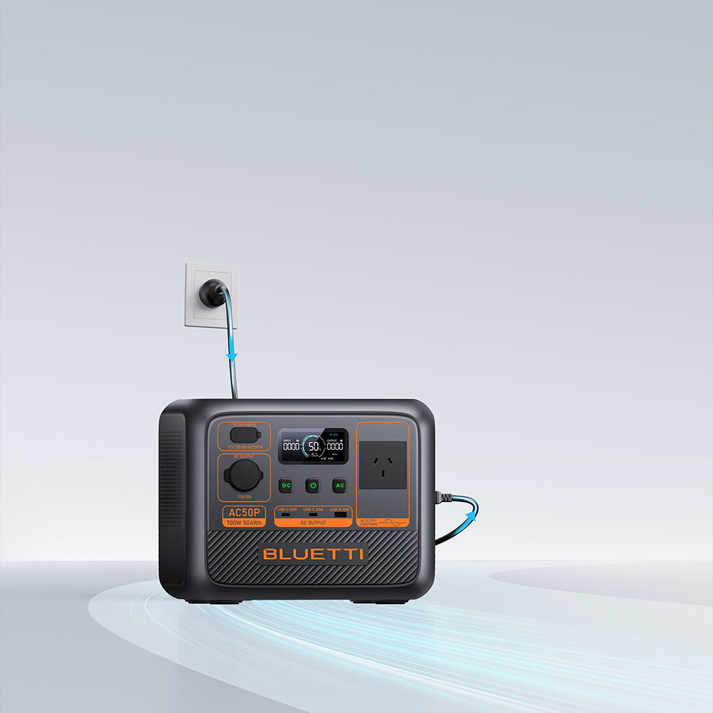 BLUETTI AC50P PORTABLE POWER STATION | 700W 504Wh - AC50P
