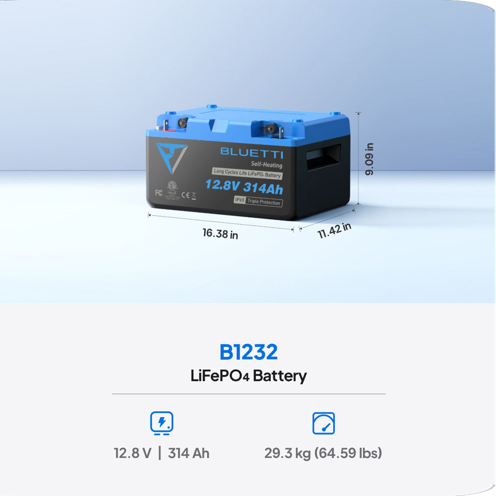 BLUETTI 12V 320A LITHIUM BATTERY - B1232