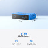 BLUETTI LIFEPO4 BATTERY | 51.2V 100Ah - B4810
