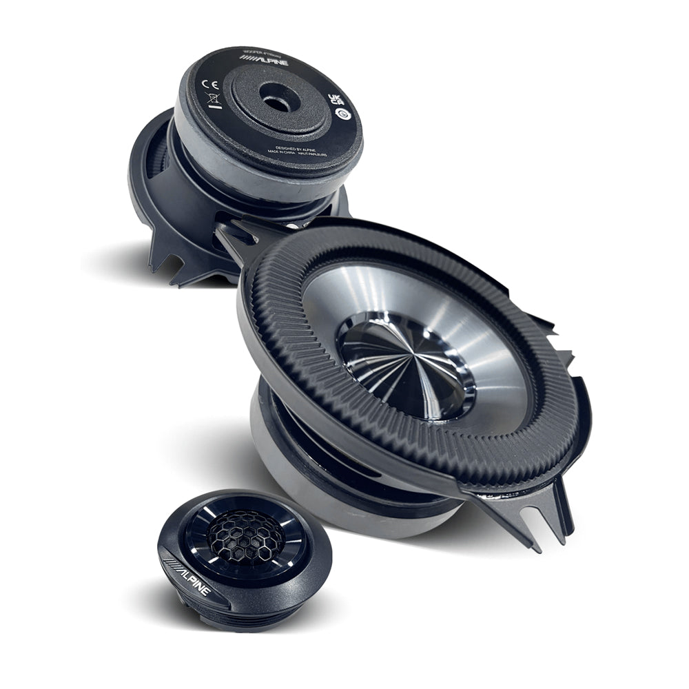 ALPINE (BASSREV-SERIES) 4" COMPONENT SPEAKER 40W RMS 2-WAY - BRV-S40C