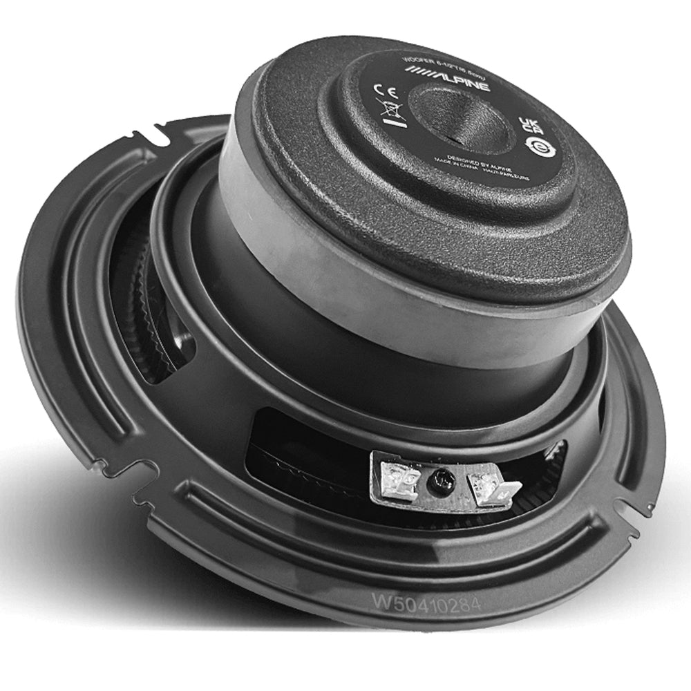 ALPINE (BASSREV-SERIES) 6.5" COMPONENT SPEAKER 50W RMS 2-WAY - BRV-S65C