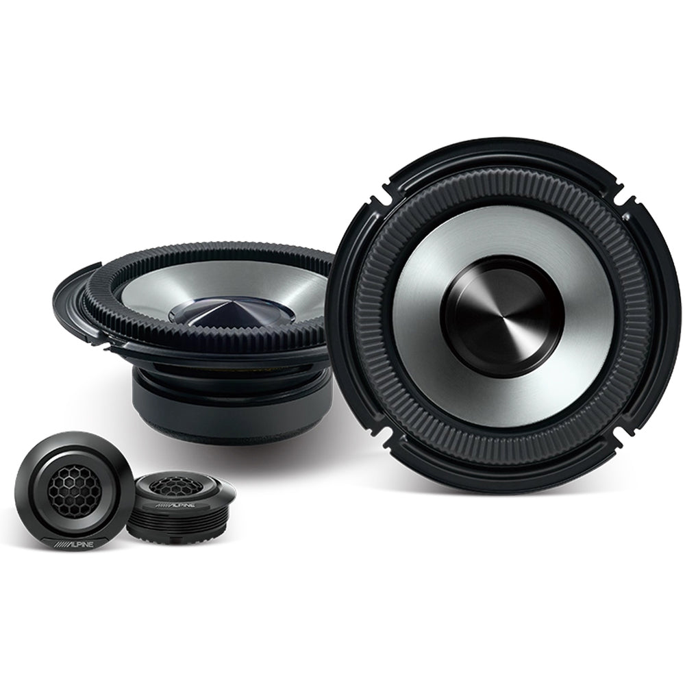 ALPINE (BASSREV-SERIES) 6.5" COMPONENT SPEAKER 50W RMS 2-WAY - BRV-S65C