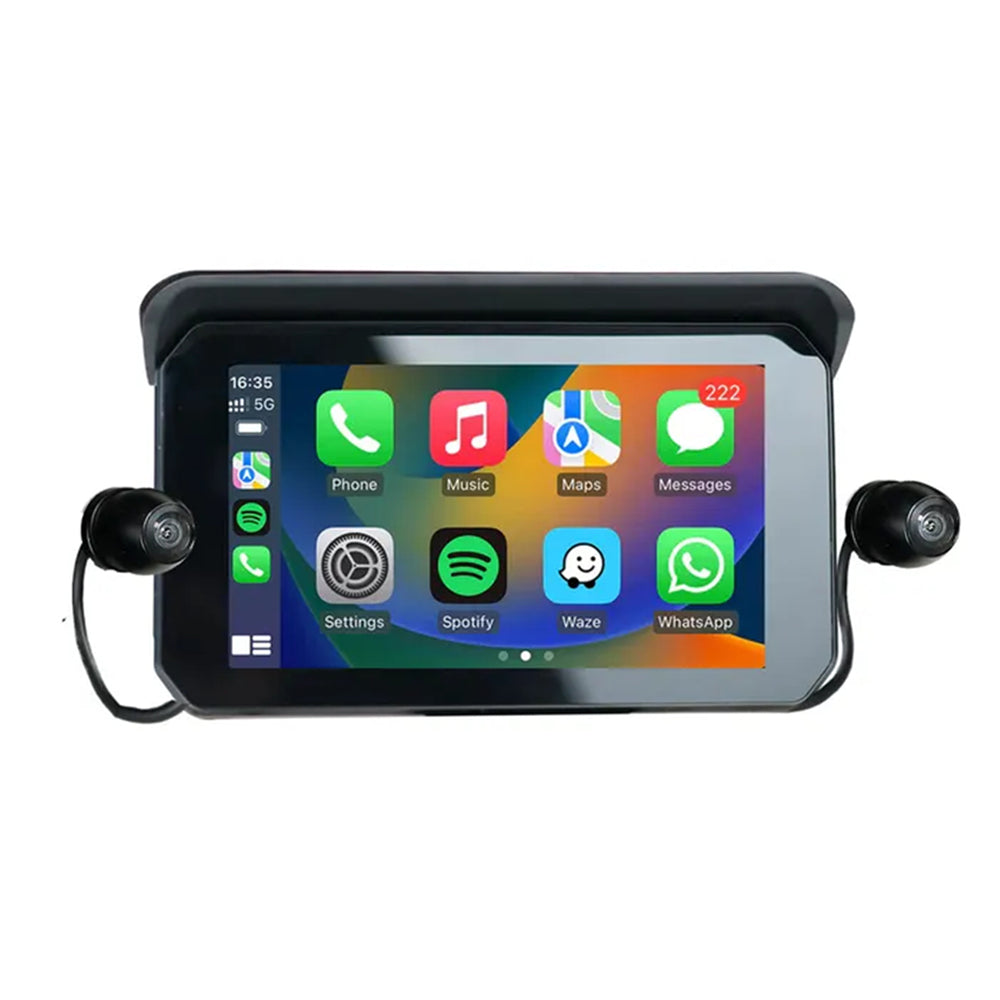 OTTOCAST WIRELESS CARPLAY & ANDROID AUTO 5" SCREEN + CAMERAS FOR MOTORCYCLES IPX7 - C5SE
