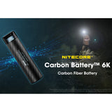 NITECORE LI-ION RECHARGEABLE USB C BATTERY 6000MAH 3.6V - CARBONBATTERY6K