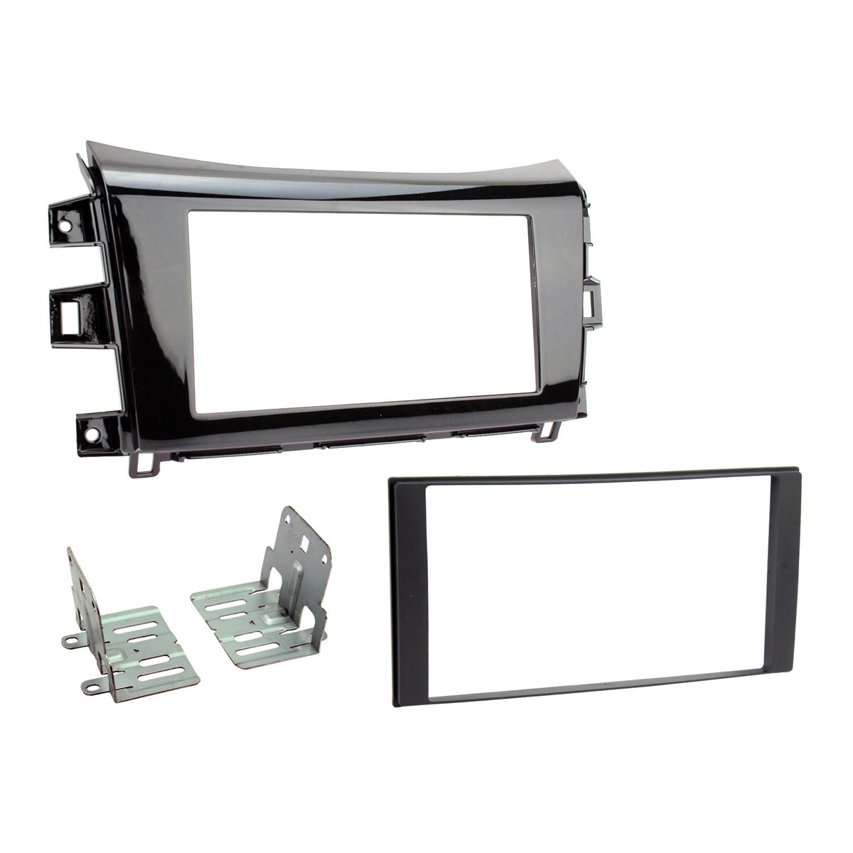 FITTING KIT NISSAN NAVARA NP300 2015 - 2020 DOUBLE DIN (GLOSS BLACK) - CT23NS36