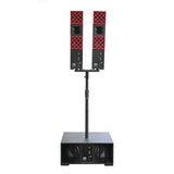 DILLINGER LABS DFA + DFB SPEAKER PAIR & SINGLE SUBWOOFER BATTERY POWERED WIRELESS PRO AUDIO KIT - DFA2+DFB