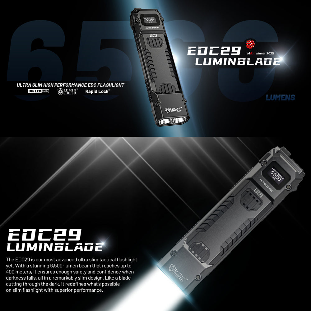NITECORE EDC29 6500 LUMEN EDC FLASHLIGHT - EDC29