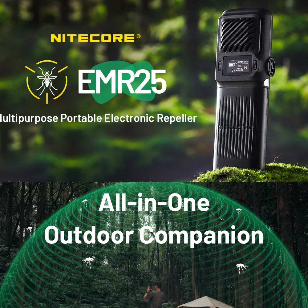 NITECORE MULTIPURPOSE PORTABLE ELECTRONIC REPELLER - EMR25