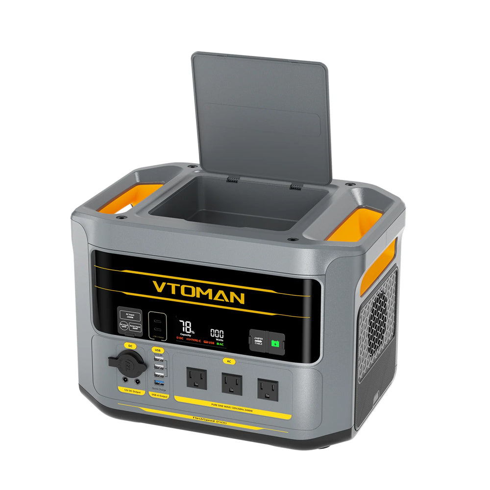 VTOMAN FLASHSPEED 2400 PORTABLE POWER STATION 2400W | 1408WH - FLASHSPEED 2400