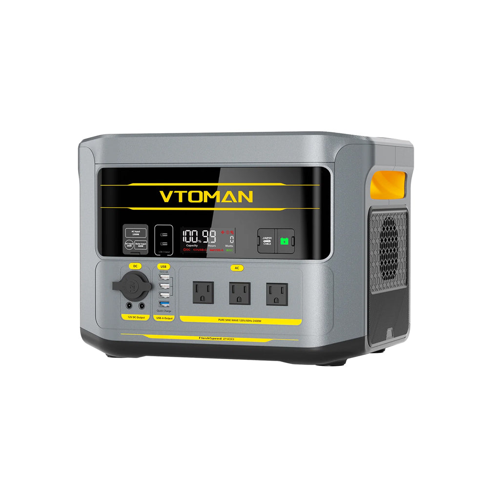 VTOMAN FLASHSPEED 2400 PORTABLE POWER STATION 2400W | 1408WH - FLASHSPEED 2400