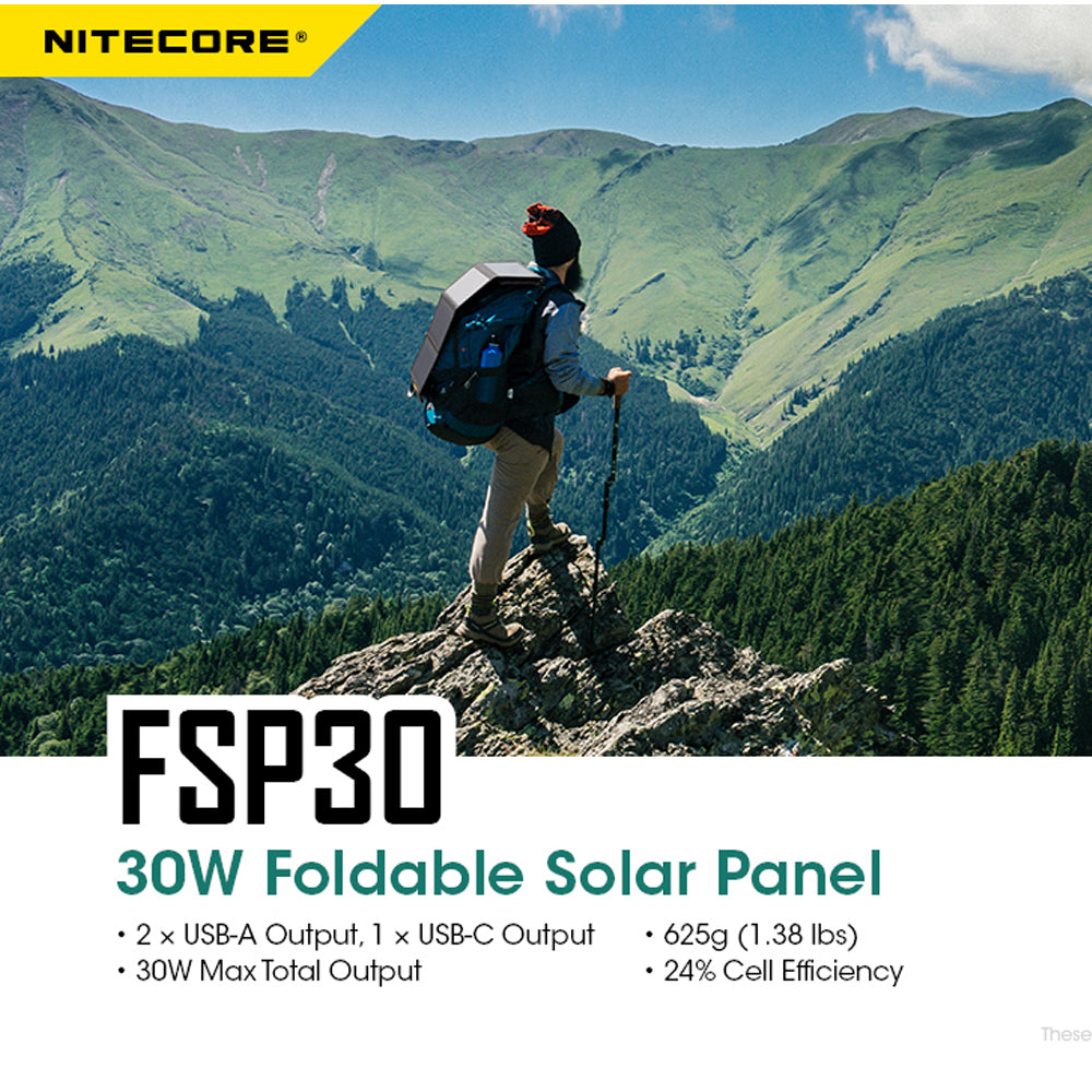 NITECORE FOLDABLE SOLAR PANEL | 30W - FSP30
