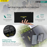 NITECORE FOLDABLE SOLAR PANEL | 30W - FSP30