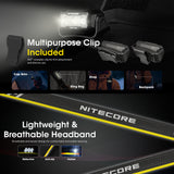 NITECORE 400 LUMEN USB RECHARGEABLE LED HEADLAMP TORCH - HA15 UHE