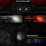 NITECORE 2000 LUMEN USB RECHARGEABLE LED HEADLAMP TORCH - HC65 UHE
