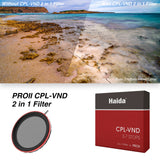 HAIDA PRO II C-POL + VARIABLE ND FILTER 3-7 STOP 67MM - HD478167